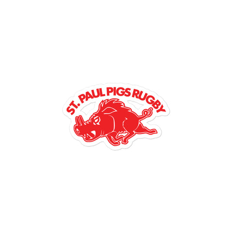 Saint Paul Pigs Rugby Bubble-free stickers