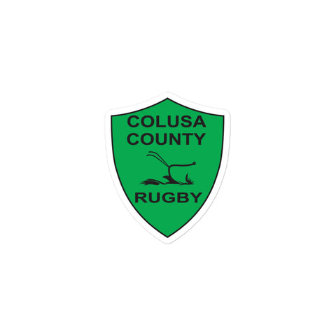 Colusa County Rugby Bubble-free stickers