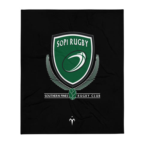 Southern Pines Rugby Throw Blanket