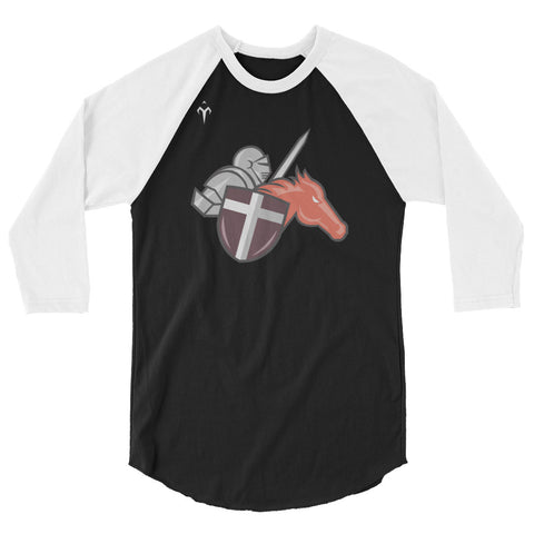Brother Rice Crusaders Rugby 3/4 sleeve raglan shirt