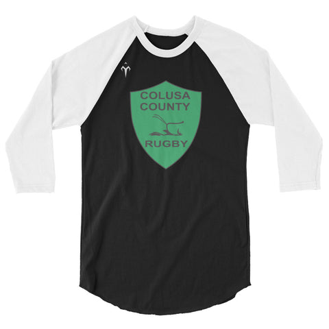 Colusa County Rugby 3/4 sleeve raglan shirt