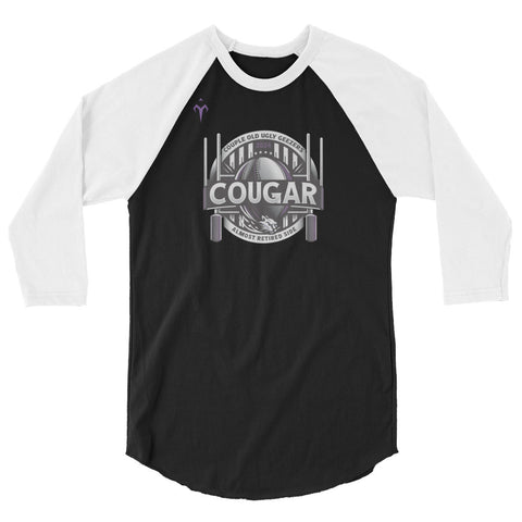 Cougars 3/4 sleeve raglan shirt