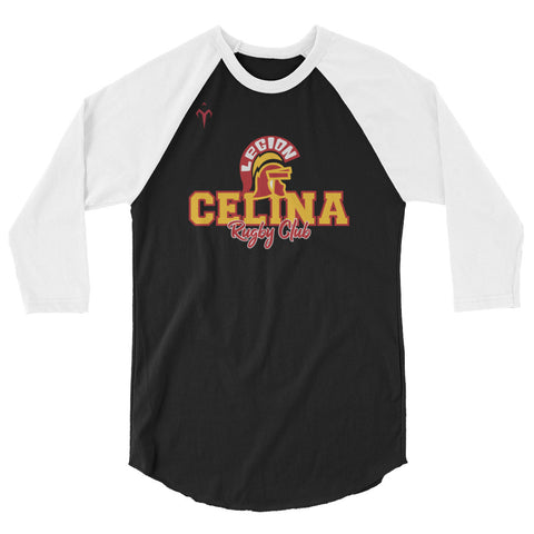 Celina Rugby 3/4 sleeve raglan shirt