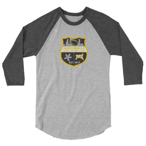 Jacksonville Rugby 3/4 sleeve raglan shirt