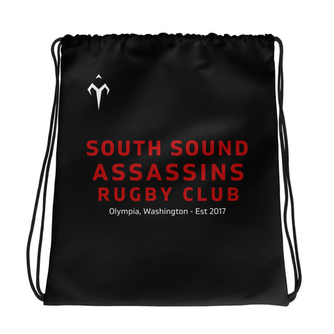 South Sound Assassins Rugby Drawstring bag