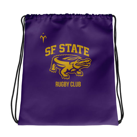 San Francisco State University Rugby Drawstring bag