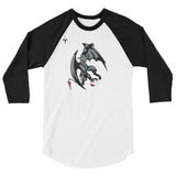 Gaston County Gargoyles Rugby  245 Unisex Fine Jersey Raglan Tee w/ Tear Away Label