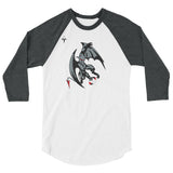 Gaston County Gargoyles Rugby  245 Unisex Fine Jersey Raglan Tee w/ Tear Away Label