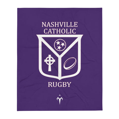 Nashville Catholic Rugby Throw Blanket