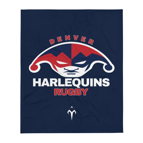 Denver Harlequins Rugby Throw Blanket