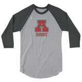 American Fork Cavemen Rugby 3/4 sleeve raglan shirt