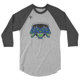 Growlers Rugby 3/4 sleeve raglan shirt