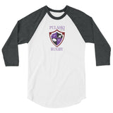 Pulaski Boys Rugby 3/4 sleeve raglan shirt