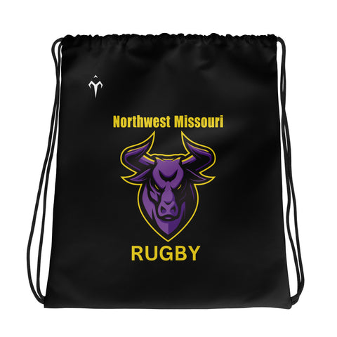 Northwest Missouri Rugby Drawstring bag