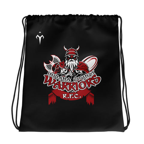 Indiana County Warrior Rugby Drawstring bag