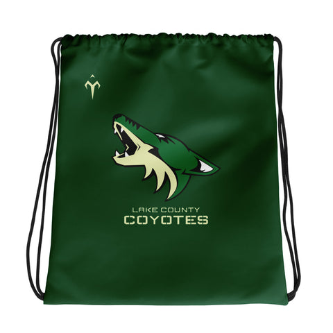 Lake County Coyotes Rugby Drawstring bag