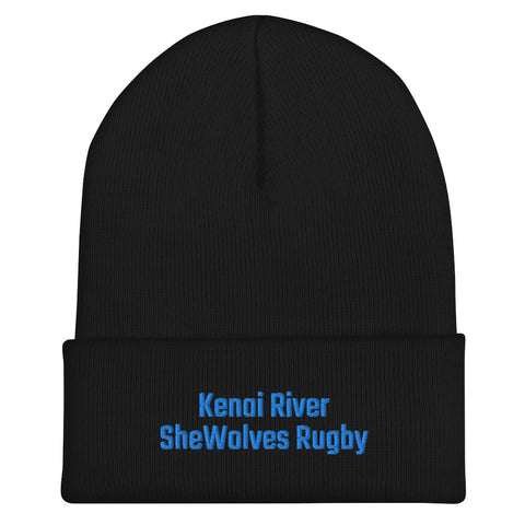 Kenai River SheWolves Rugby Team Cuffed Beanie