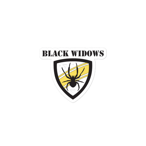 Black Widows Women's Rugby Bubble-free stickers