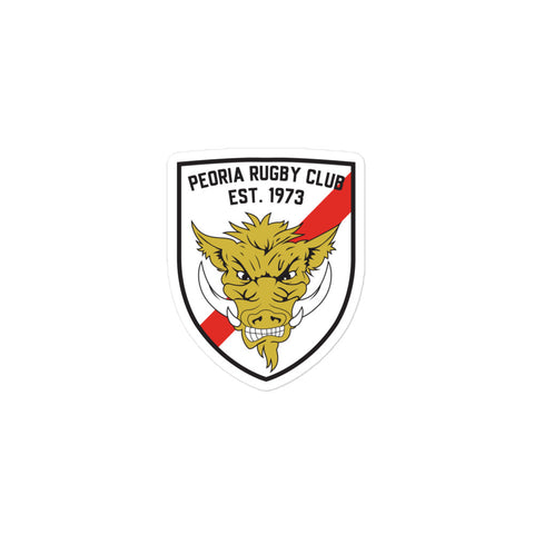 Peoria Rugby Club Bubble-free stickers