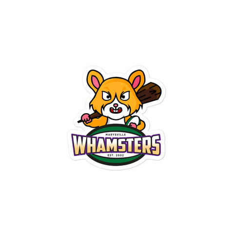 Marysville Whamsters Rugby Club Bubble-free stickers