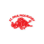 Saint Paul Pigs Rugby Bubble-free stickers