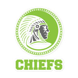 Oceanside Chiefs Rugby Bubble-free stickers