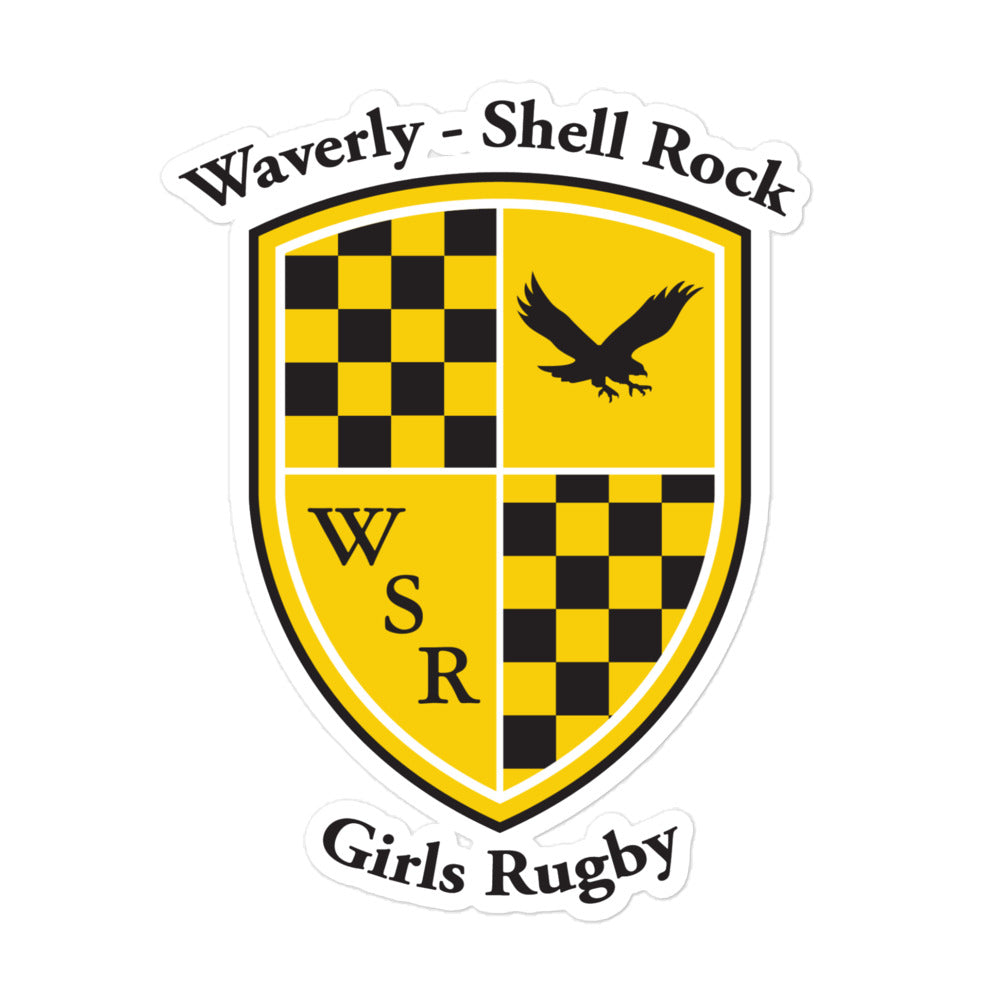Shell Rugby Stickers Waverly-Shell Rock Girls Rugby Club Bubble-free stickers – Tytan Rugby