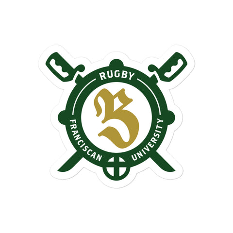 Franciscan Rugby Bubble-free stickers