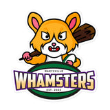 Marysville Whamsters Rugby Club Bubble-free stickers