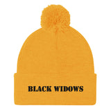 Black Widows Women's Rugby Pom-Pom Beanie