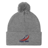 Texas Fury Pom-Pom Beanie