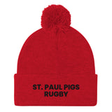 Saint Paul Pigs Rugby Pom-Pom Beanie