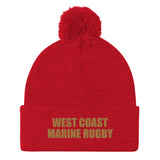 West Coast Marine Rugby Pom-Pom Beanie