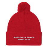 Marysville Rhinos Rugby Club Pom-Pom Beanie