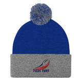 Texas Fury Pom-Pom Beanie