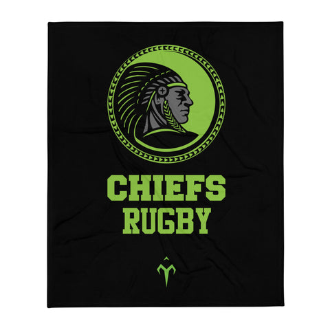 Oceanside Chiefs Rugby Throw Blanket
