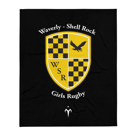 Waverly-Shell Rock Girls Rugby Club Throw Blanket