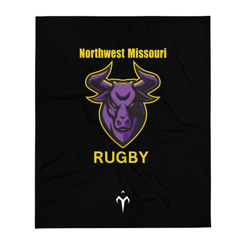 Northwest Missouri Rugby Throw Blanket