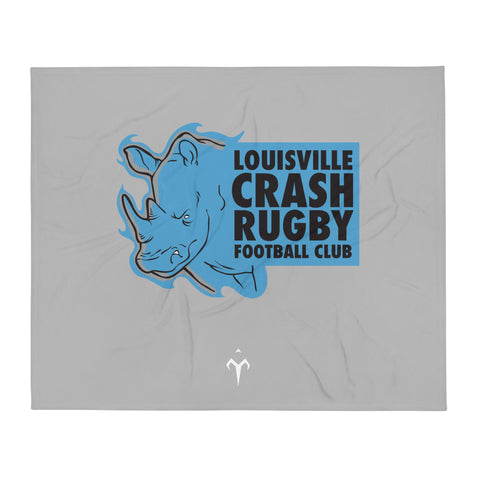 Louisville Crash Rugby Throw Blanket