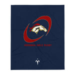 Herriman Girls Rugby Throw Blanket