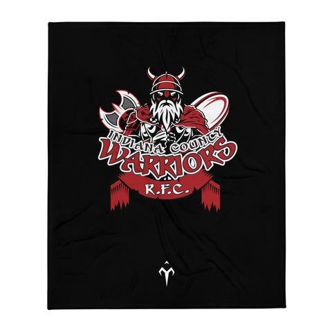Indiana County Warrior Rugby Throw Blanket