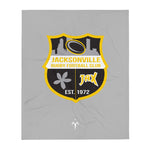 Jacksonville Rugby Throw Blanket