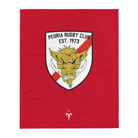 Peoria Rugby Club Throw Blanket