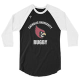 Catholic University Men’s Rugby 3/4 sleeve raglan shirt