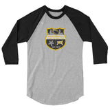 Jacksonville Rugby 3/4 sleeve raglan shirt