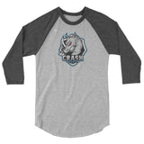 Louisville Crash Rugby 3/4 sleeve raglan shirt