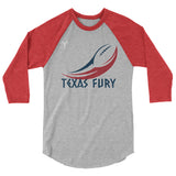 Texas Fury 3/4 sleeve raglan shirt