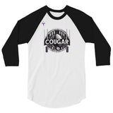 Cougars 3/4 sleeve raglan shirt