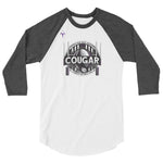 Cougars 3/4 sleeve raglan shirt