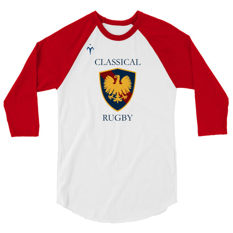 Cincinnati Classical Academy Rugby 3/4 sleeve raglan shirt